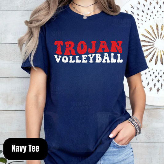 Trojans Volleyball Dual Retro