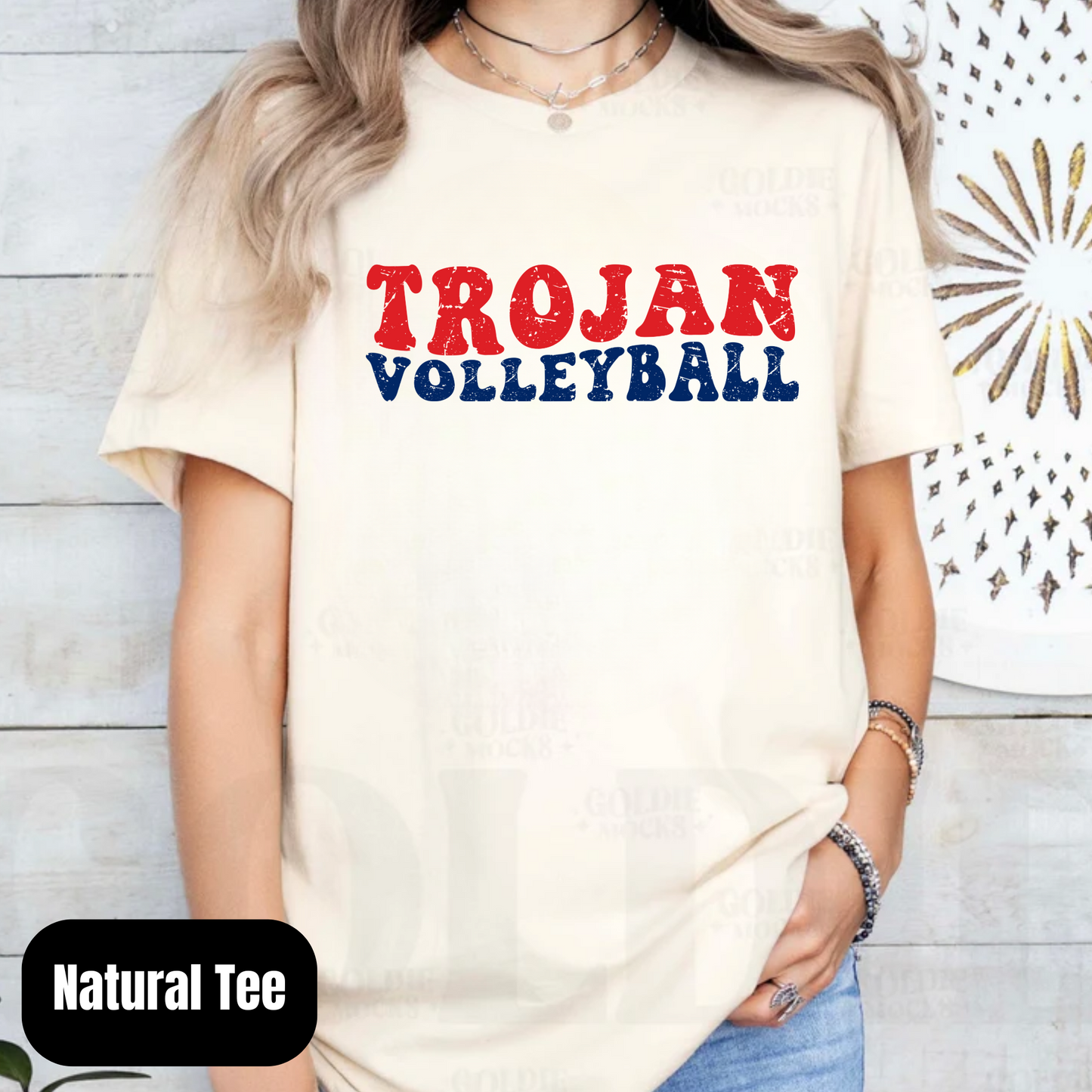 Trojans Volleyball Dual Retro