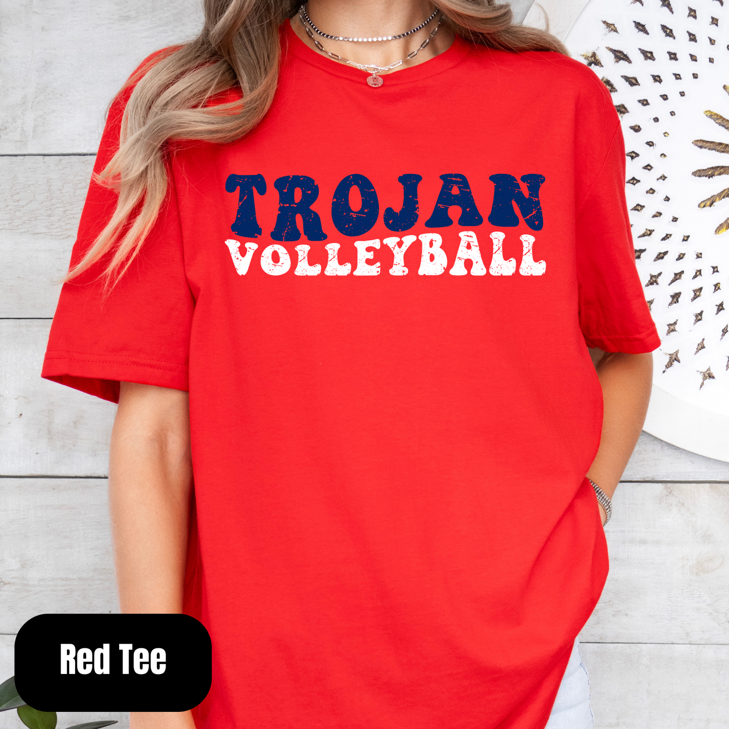 Trojans Volleyball Dual Retro