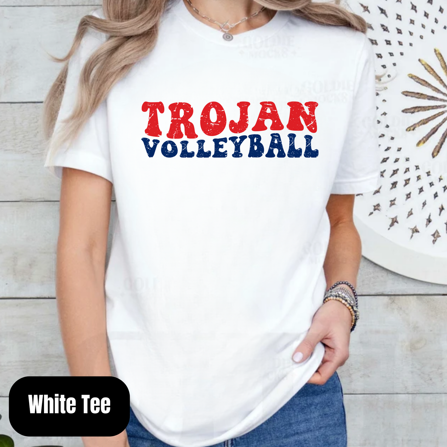 Trojans Volleyball Dual Retro