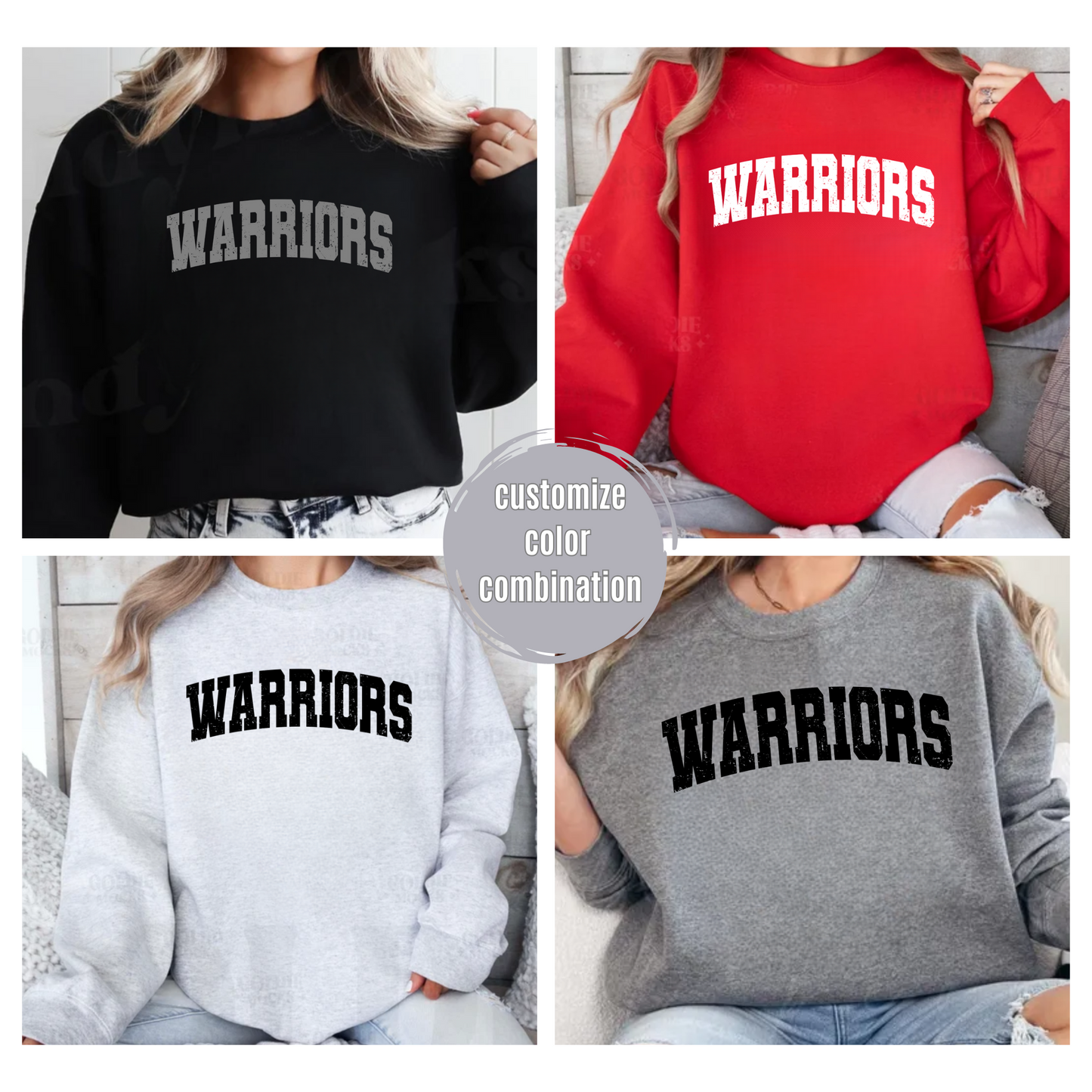 Warriors Varsity (customize colors)